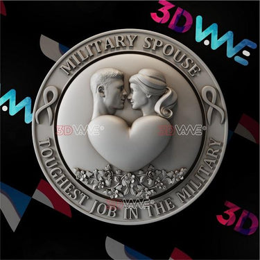 MILITARY SPOUSE 3d stl 3DWave.us